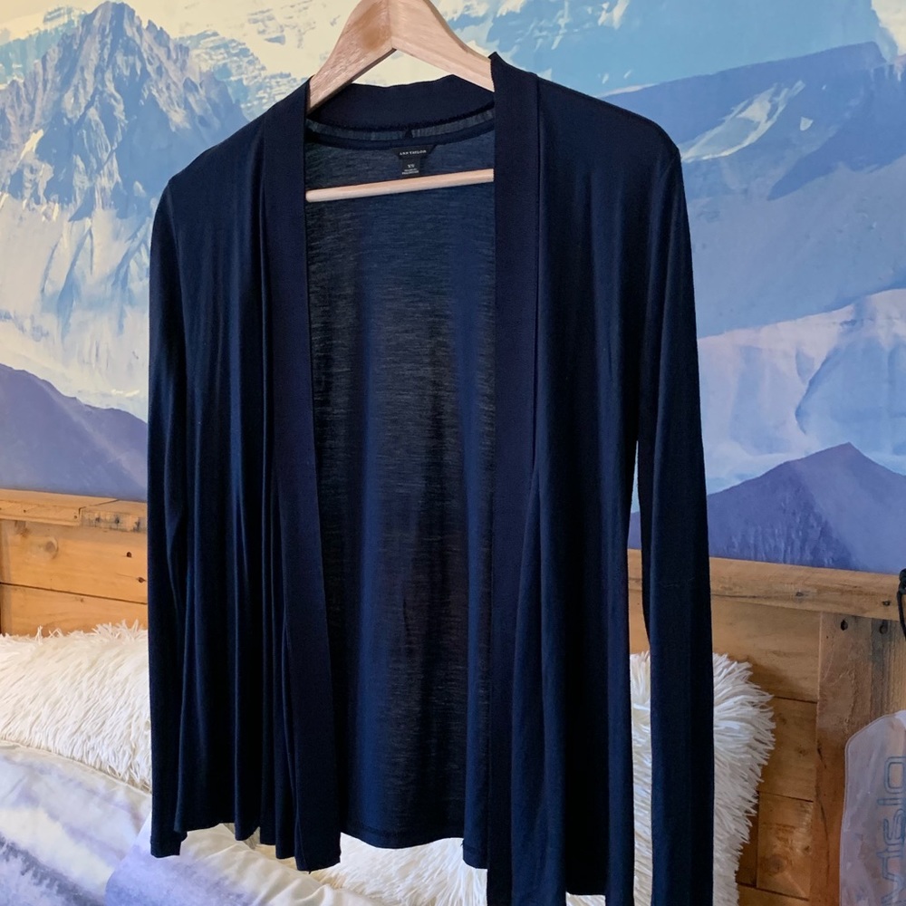 Ann Taylor navy cardigan
